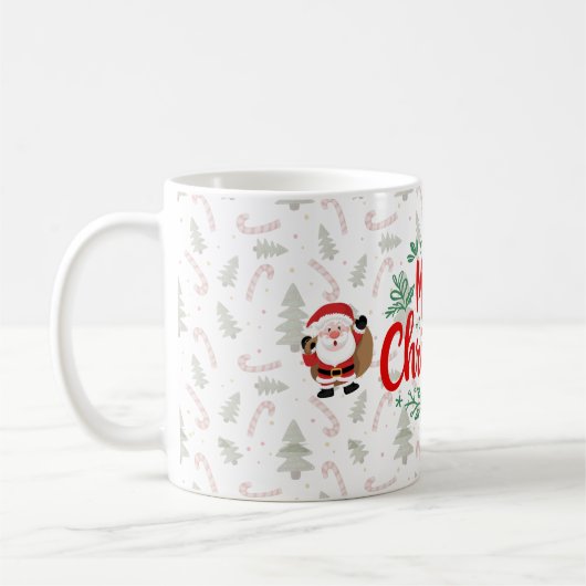 Merry Christmas Mug – Simple Holiday Design Kaffeetasse (Links)