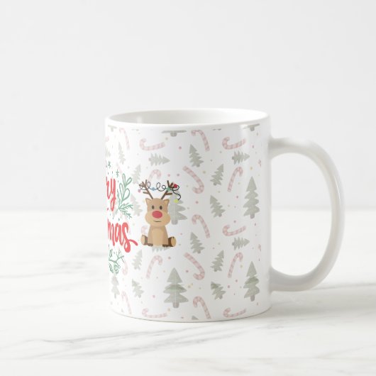 Merry Christmas Mug – Simple Holiday Design Kaffeetasse (Rechts)