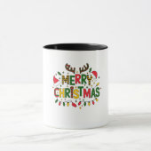 Merry Christmas Mug T-Shirt Tasse (Zentrum)
