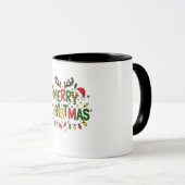 Merry Christmas Mug T-Shirt Tasse (VorderseiteRechts)