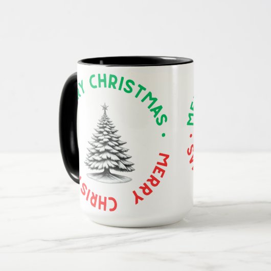 Merry Christmas Mug Tasse (Vorderseite Links)