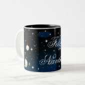 Merry Christmas Mug Zweifarbige Tasse (Vorderseite Links)