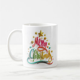 Merry Christmas Multi Coloured Mug Kaffeetasse