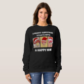 MERRY CHRISTMAS MUSHROOMS Happy Mama Sweatshirt (Vorne ganz)