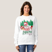 MERRY CHRISTMAS MUSHROOMS im Wald Sweatshirt (Vorne ganz)