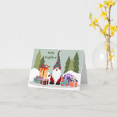 **MERRY CHRISTMAS** "NACHBARKARTE" KARTE (Gelbe Blume)