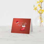 **MERRY CHRISTMAS** "NACHBARKARTE" KARTE (Gelbe Blume)