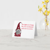 **MERRY CHRISTMAS** "NACHBARKARTE" KARTE (Gelbe Blume)