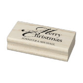Merry Christmas name basic Gummistempel (Stempel)