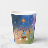 MERRY CHRISTMAS NATIVITY PAPIER CUPS PAPPBECHER (Vorderseite)