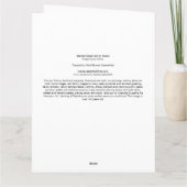 MERRY CHRISTMAS NATIVITY SCENE KARTE (Rückseite)