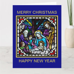 MERRY CHRISTMAS NATIVITY SCENE KARTE