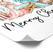 Merry Christmas Nativity Scene North Star Baby Jes Poster (Ecke)