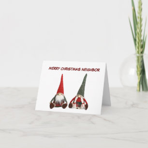 **MERRY CHRISTMAS NEIGHBOR** GNOME-SPASS KARTE