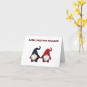 **MERRY CHRISTMAS NEIGHBOR** GNOME-SPASS-KARTE KARTE (Gelbe Blume)