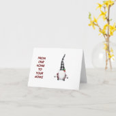 **MERRY CHRISTMAS NEIGHBOR** GNOME-SPASS-KARTE KARTE (Gelbe Blume)