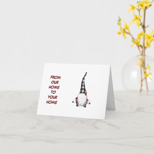 **MERRY CHRISTMAS NEIGHBOR** GNOME-SPASS-KARTE KARTE (Gelbe Blume)