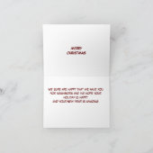 **MERRY CHRISTMAS NEIGHBOR** GNOME-SPASS-KARTE KARTE (Innenseite)