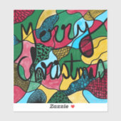 MERRY CHRISTMAS NEUROGRAPHIC & BLACK LINIE AUFKLEBER (Blatt)