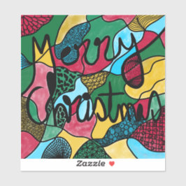 MERRY CHRISTMAS NEUROGRAPHIC & BLACK LINIE AUFKLEBER