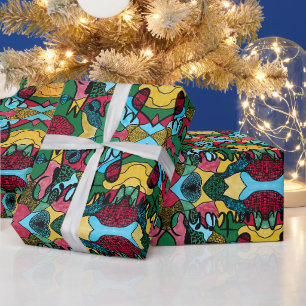MERRY CHRISTMAS NEUROGRAPHIC & BLACK LINIE GESCHENKPAPIER