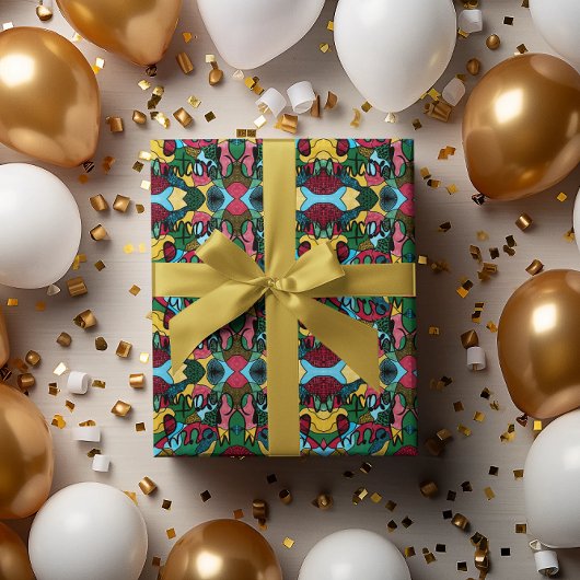 MERRY CHRISTMAS NEUROGRAPHIC & BLACK LINIE GESCHENKPAPIER