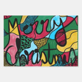 MERRY CHRISTMAS NEUROGRAPHIC & BLACK LINIE GESCHENKPAPIER SET (Vorderseite 2)