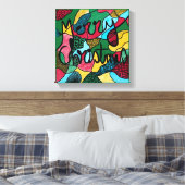 MERRY CHRISTMAS NEUROGRAPHIC & BLACK LINIE LEINWANDDRUCK (Insitu (Schlafzimmer))
