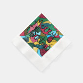 MERRY CHRISTMAS NEUROGRAPHIC & BLACK LINIE SERVIETTE (Ecke)