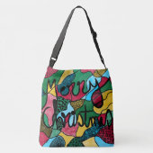 MERRY CHRISTMAS NEUROGRAPHIC & BLACK LINIE TRAGETASCHEN MIT LANGEN TRÄGERN (Rückseite)