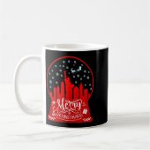Merry Christmas New York Skyline In Snow Globe Sno Kaffeetasse (Links)