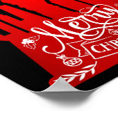 Merry Christmas New York Skyline In Snow Globe Sno Poster (Ecke)