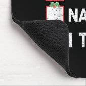 Merry Christmas Nice Naughty I Tried Christmas Lis Mousepad (Ecke)