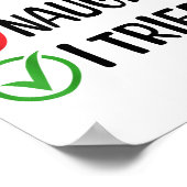 Merry Christmas Nice Naughty I Tried Christmas Lis Poster (Ecke)