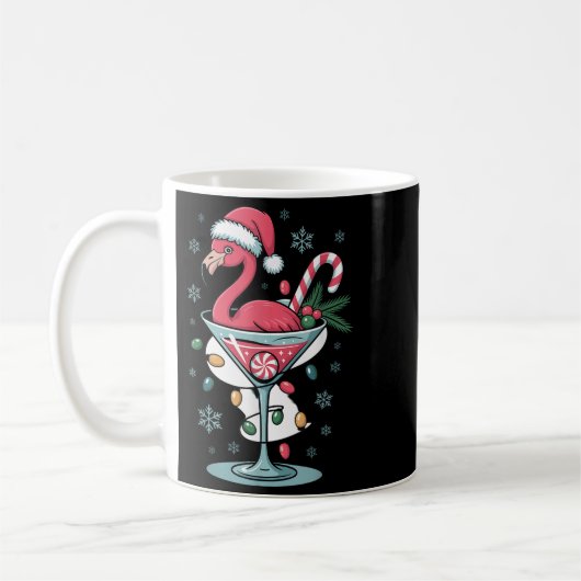 Merry Christmas Nk Flamingo Wine Drinking Lights X Kaffeetasse (Links)
