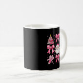 Merry Christmas Nk Santa Coquette Bow Teacher Girl Kaffeetasse (VorderseiteRechts)