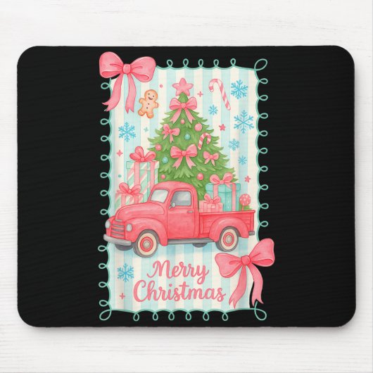 Merry Christmas Nk Truck Family Matching Pajamas G Mousepad (Vorne)