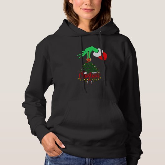 Merry Christmas Nurse Stethoscope Christmas Tree B Hoodie (Vorderseite)