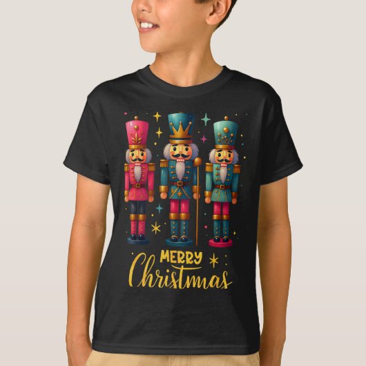Merry Christmas Nutcracker Ballet Dance Women Kids T-Shirt (Vorderseite)