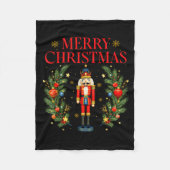 Merry Christmas Nutcracker Ballet Festive Xmas Men Fleecedecke (Vorderseite)