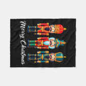 Merry Christmas Nutcracker Ballet Festive Xmas Men Fleecedecke (Vorderseite (Horizontal))
