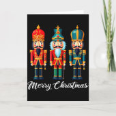 Merry Christmas Nutcracker Ballet Festive Xmas Men Karte (Vorderseite)