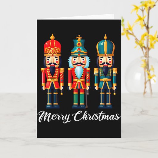 Merry Christmas Nutcracker Ballet Festive Xmas Men Karte (Gelbe Blume)