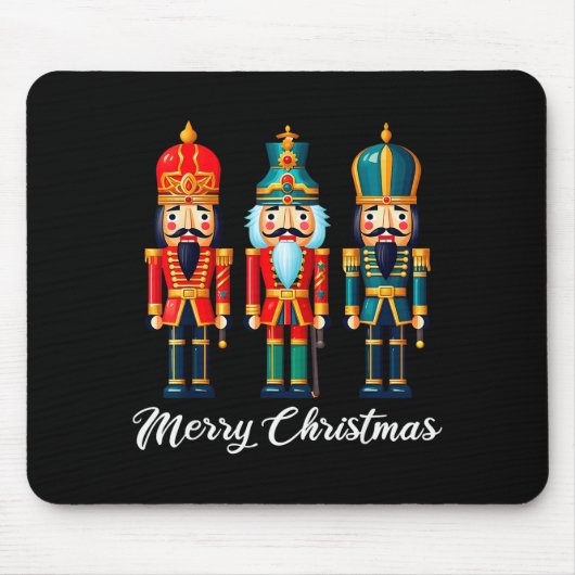 Merry Christmas Nutcracker Ballet Festive Xmas Men Mousepad (Vorne)