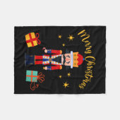 Merry Christmas - Nutcracker  Fleecedecke (Vorderseite (Horizontal))