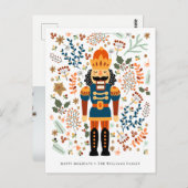 MERRY CHRISTMAS NUTCRACKER | Foto hinzufügen Postkarte (Vorne/Hinten)