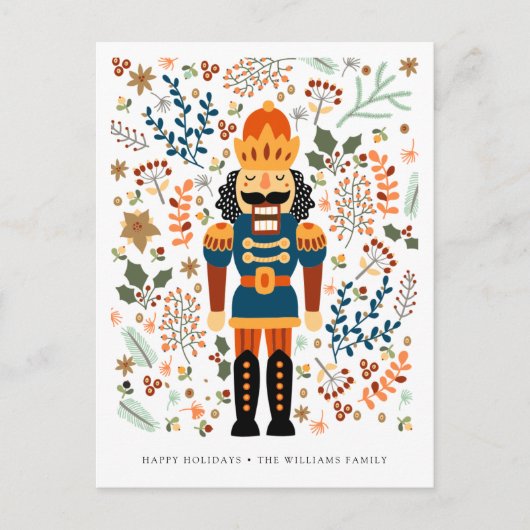 MERRY CHRISTMAS NUTCRACKER | Foto hinzufügen Postkarte (Vorderseite)