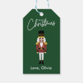 Merry Christmas Nutcracker Geschenktag Custom Geschenkanhänger (Vorderseite)