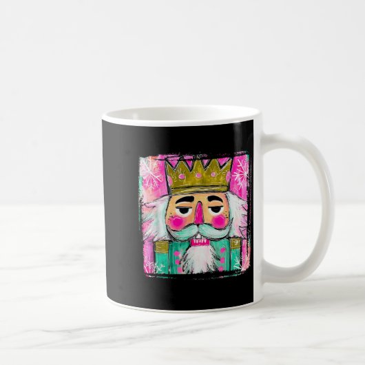 Merry Christmas Nutcracker Men Women Kids Xmas Paj Kaffeetasse (Rechts)