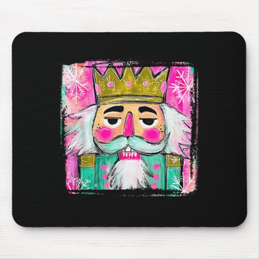 Merry Christmas Nutcracker Men Women Kids Xmas Paj Mousepad (Vorne)